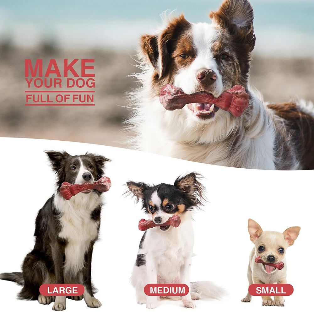 Masbrill Indestructible Bone Toy for Aggressive Chewers