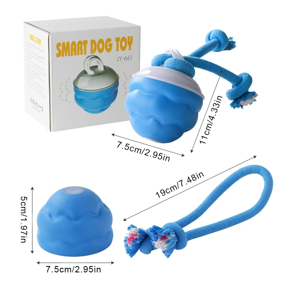 High Concerned Interactive Dog Ball Auto Bouncing USB Toy