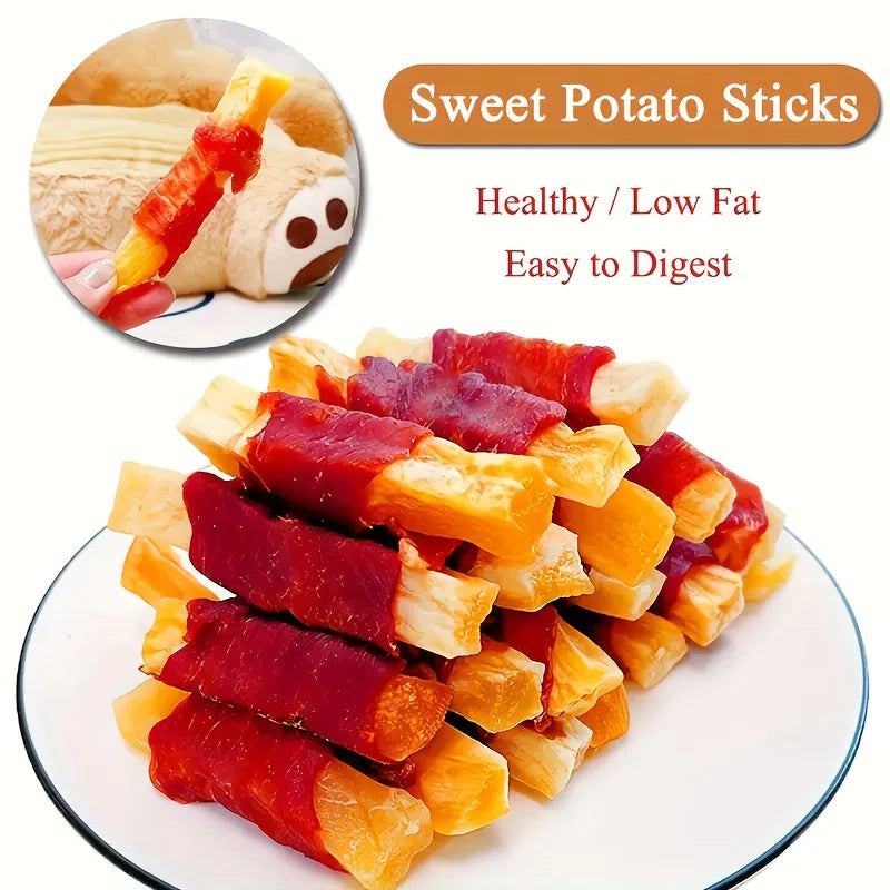 Duck Wrapped Sweet Potato Dog Treats 4 Pack 200g