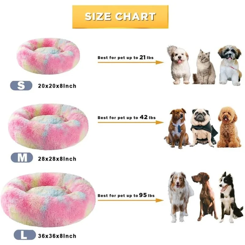 Calming Donut Dog Bed for Small to Large Breeds