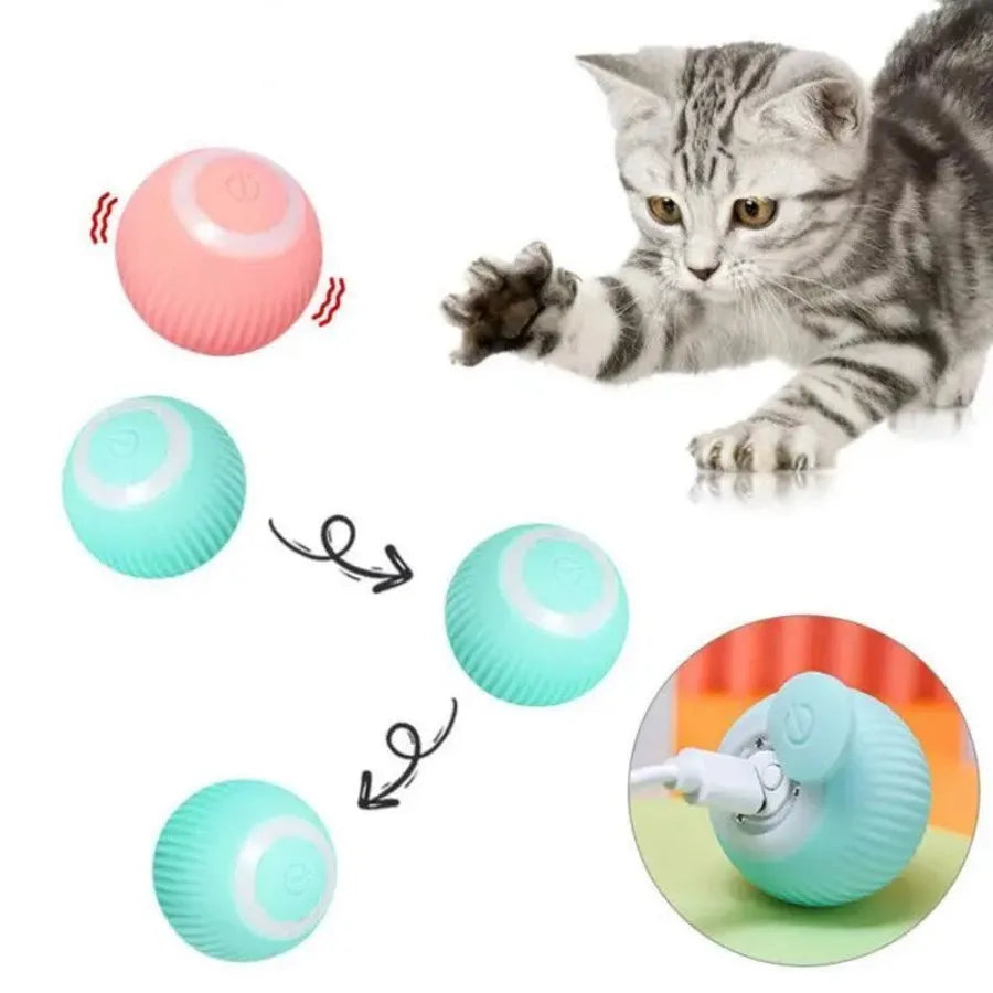 Automatic Rotating Cat Teasing Ball Pet Toy