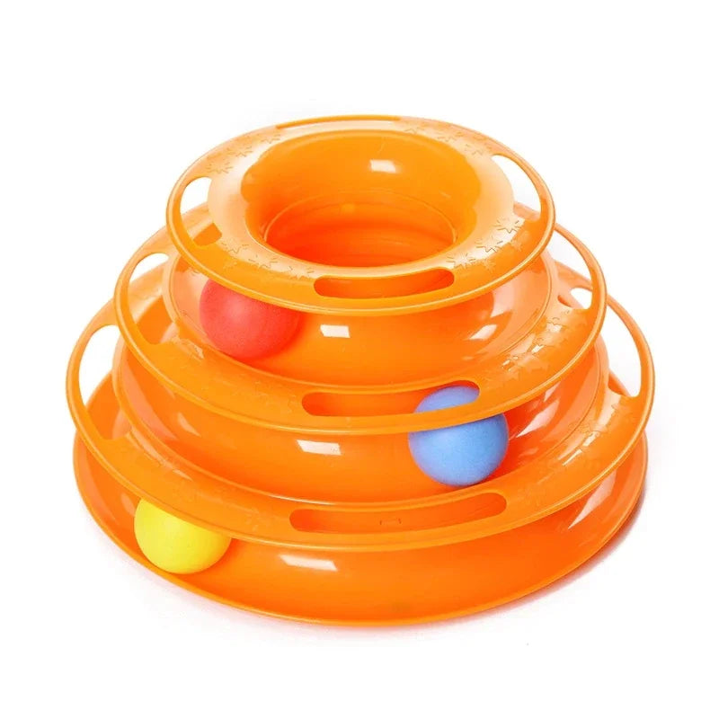 Three Levels Cat Intelligence Toy Puzzle Amusement Tower