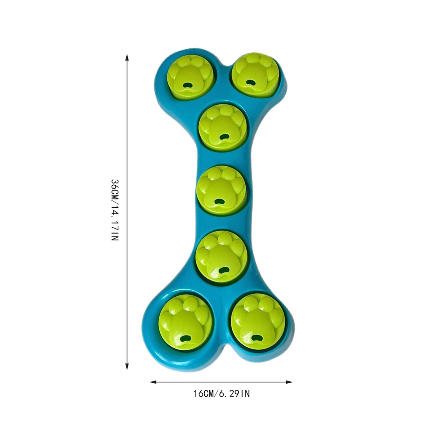 Hign-concerned Dog Slow Feeder Bone Shaped Treat Dispenser Toy