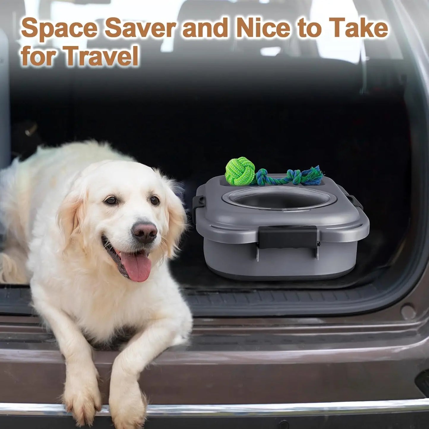 Airtight Dog Food Storage Container with Wheels and Handle