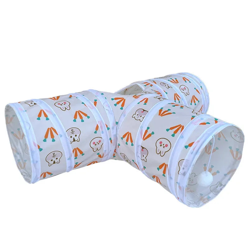 Foldable Tunnels Hideout for Guinea Pigs and Rabbits