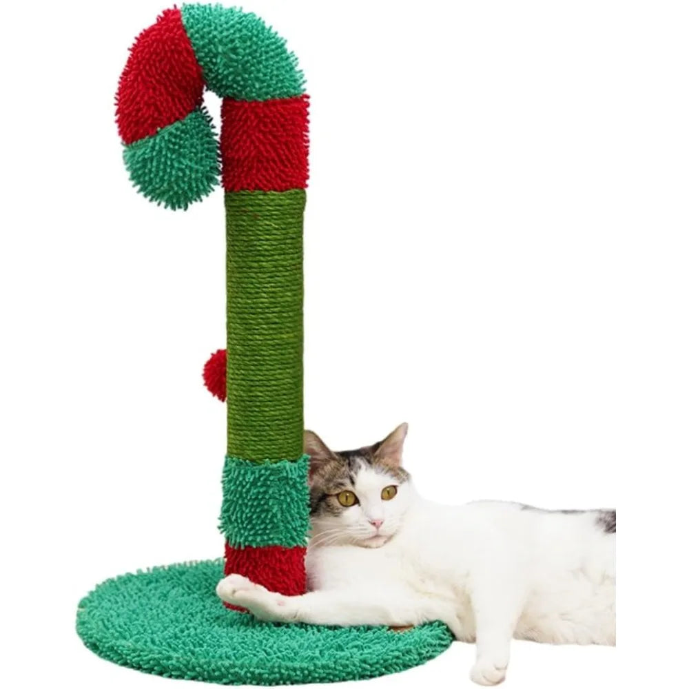 Christmas Cat Scratch Pillar Durable Decompression Toy