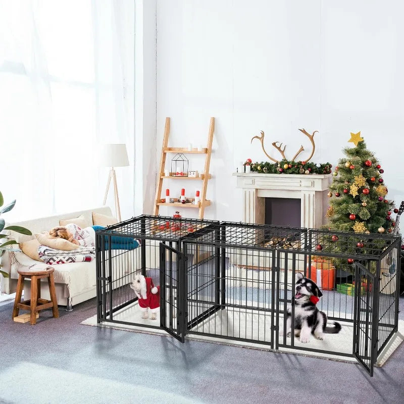 Small Dog Crate Indoor Kennel Heavy Duty Pet Cage 24 Inch
