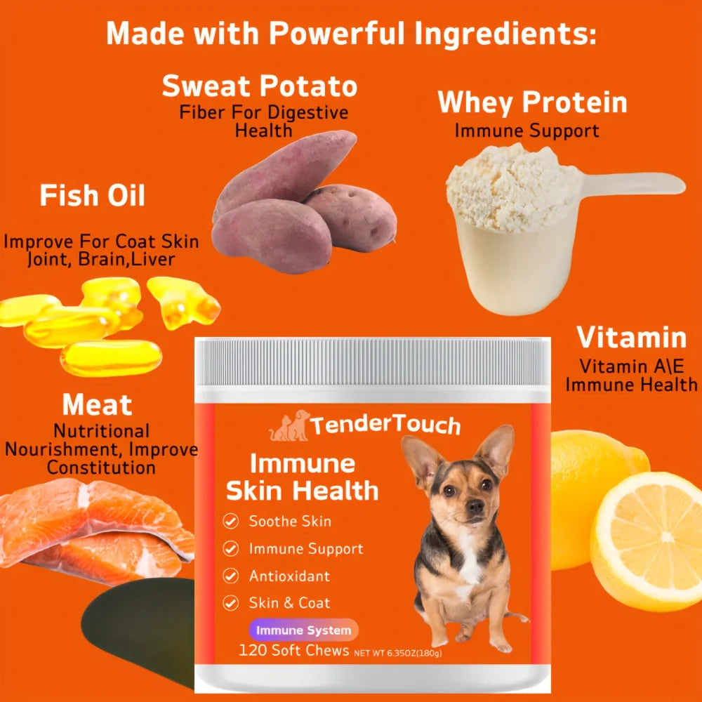 TenderTouch Allergy Immune Chews for Dogs 2 Pack