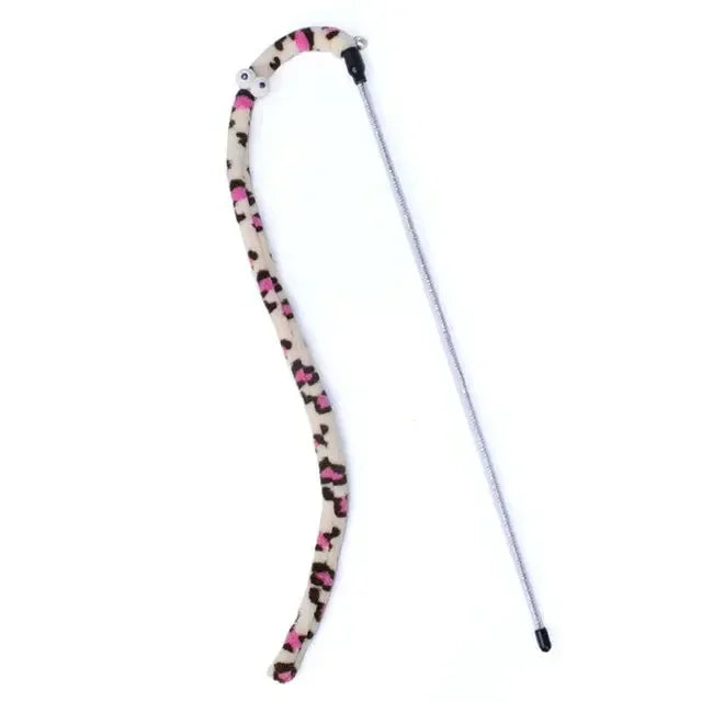 Interactive Cat Teaser Caterpillar Wand Toy for Pets