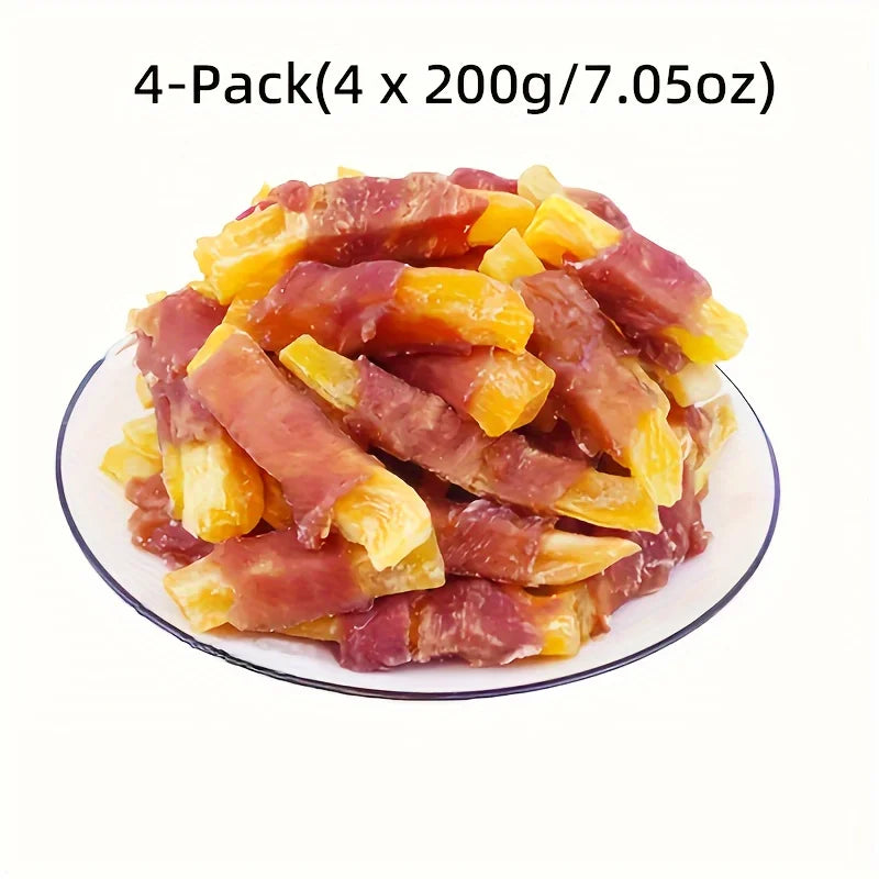 Duck Wrapped Sweet Potato Dog Treats 4 Pack 200g