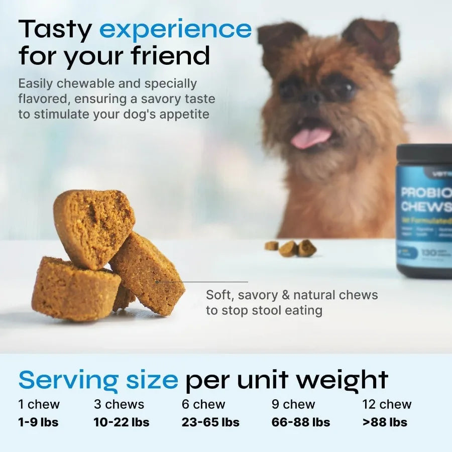 Probiotic Dogs Chews for Digestive and Immune Support