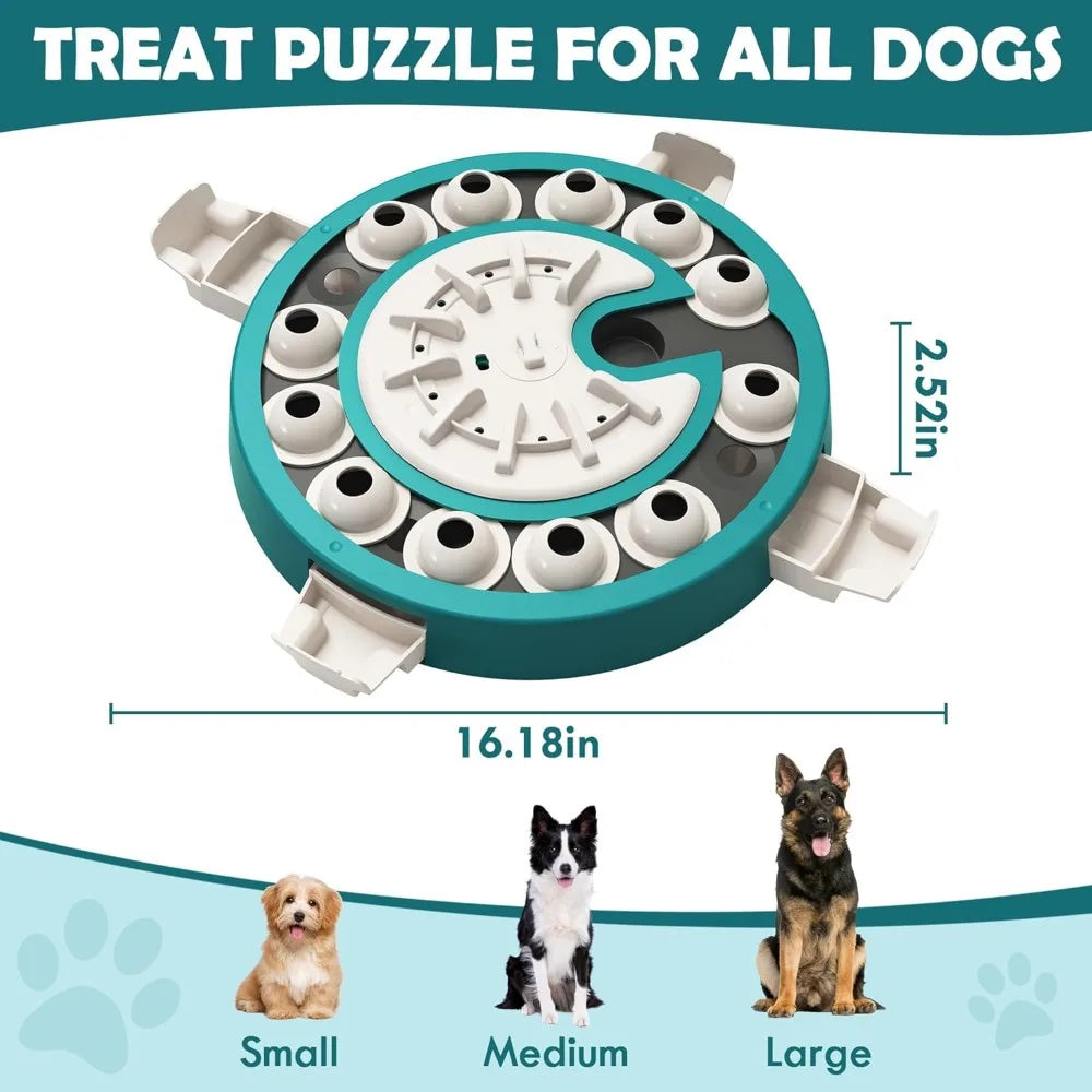 Hign-concerned Dog Puzzle Toy 3 In 1 Adjustable Difficulty