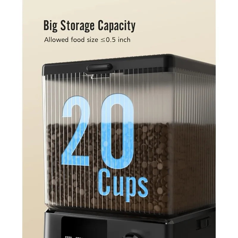 Automatic Cat Feeder with 5G WiFi for Two Small Pets