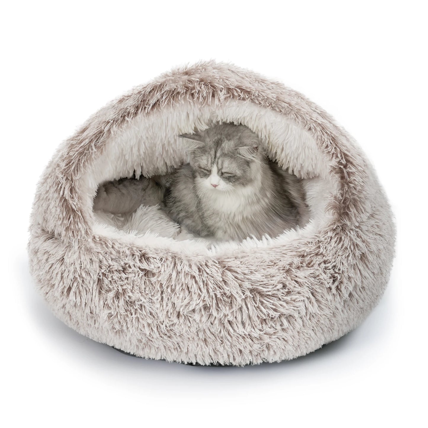 Closure Cat Nest Bed Soft Semi Enclosed Pet House Cats