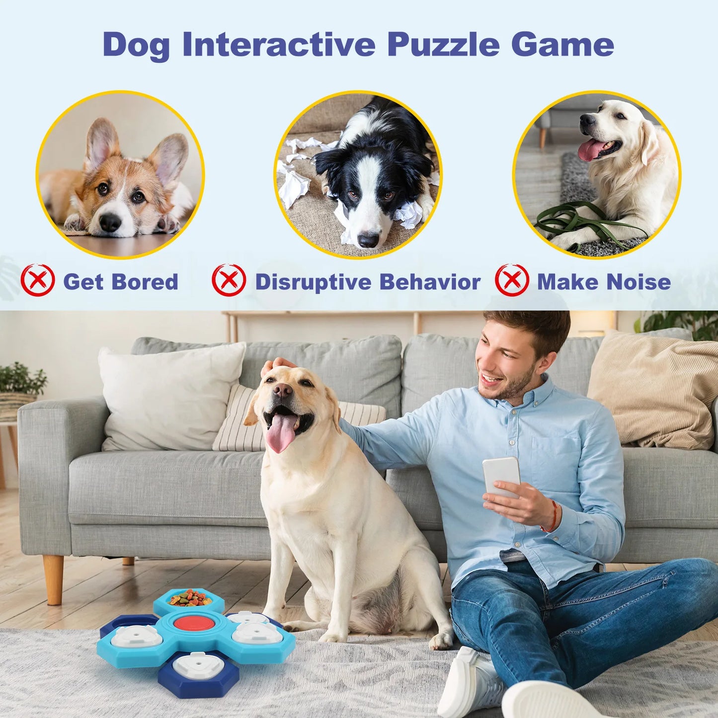 Four Layer Puzzle Pet Feeder Toy For Dogs And Cats