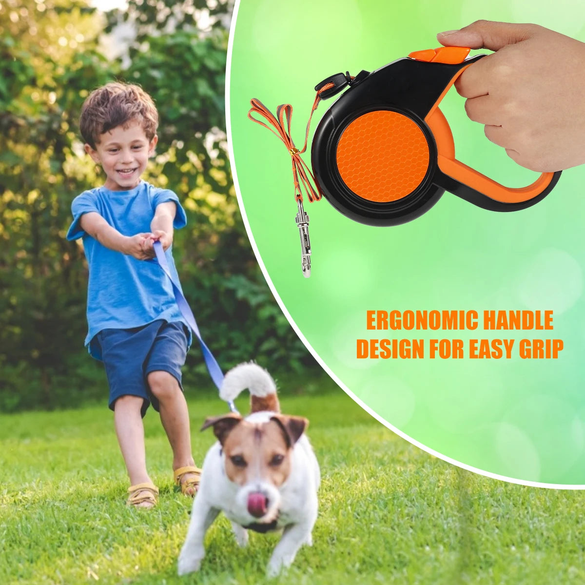 Willstar Retractable Dog Leash With Reflective Tape