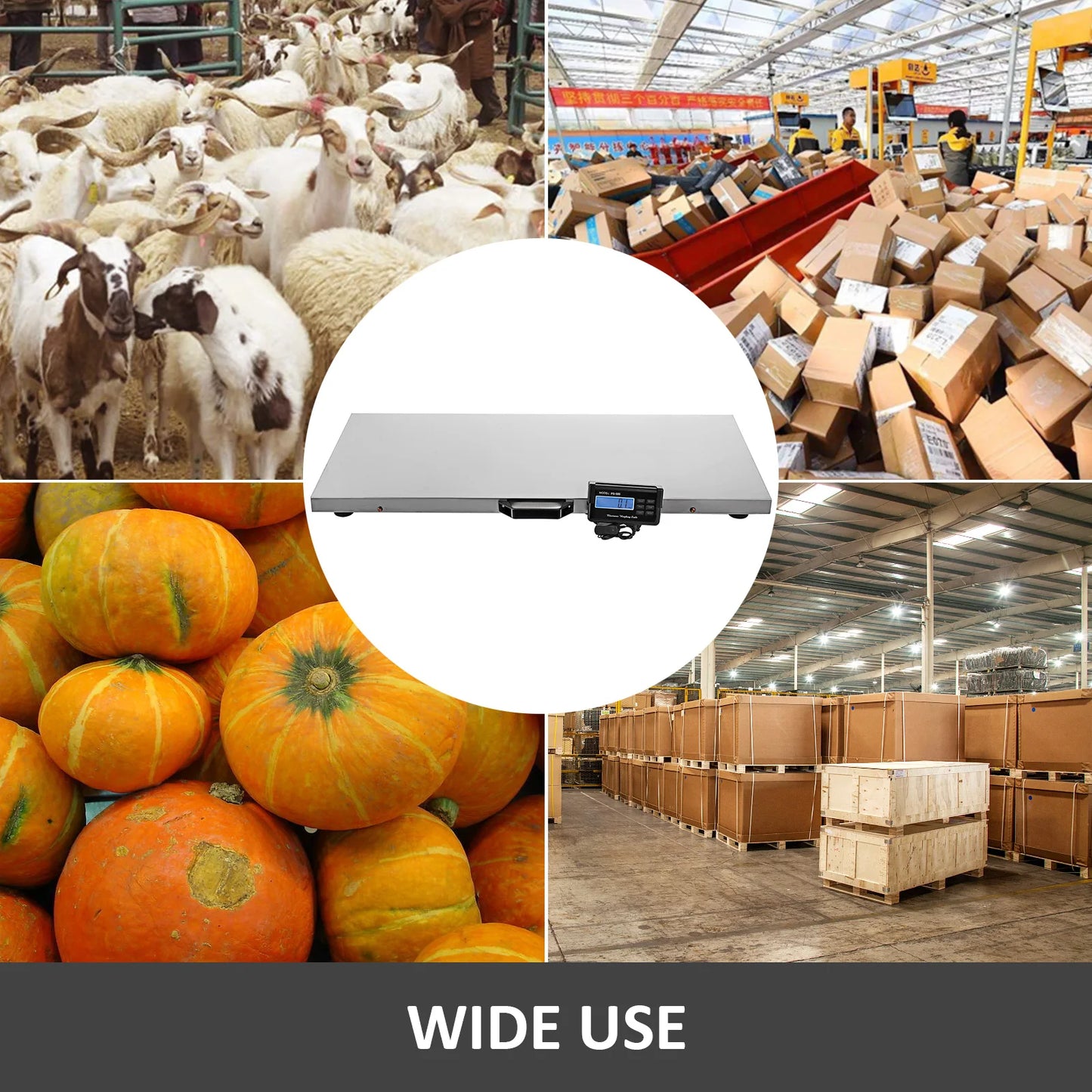 SucceBuy Digital Livestock Scale 440 880 1100 Lbs Stainless