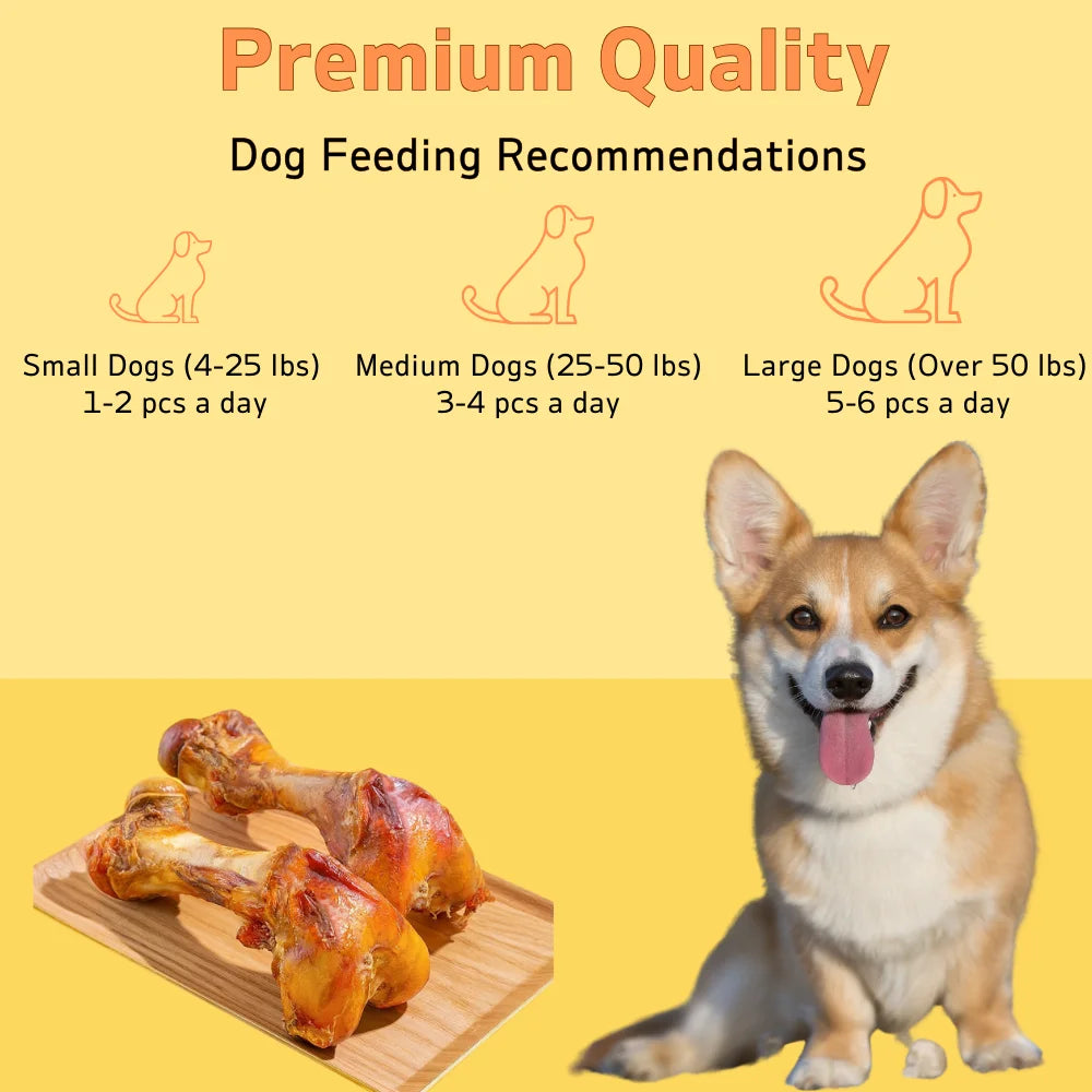 Beef Dog Bones for Aggressive Chewers 240g Two Pack