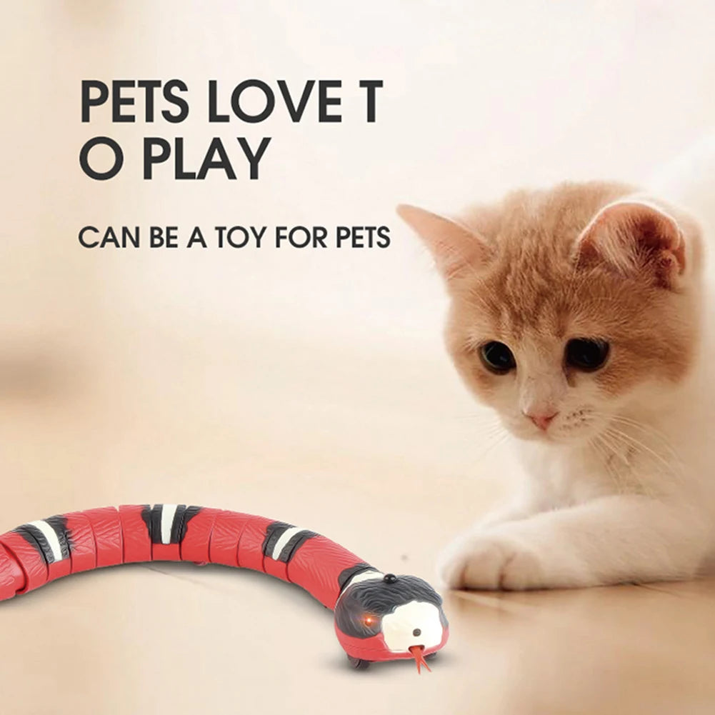 Snake Cat Toy Rechargeable Interactive Cat Toy Obstacle