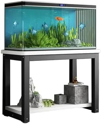 High Concerned Fish Tank Stand With Non Slip Mats LivingRoomDisplayCabinetWithShelves