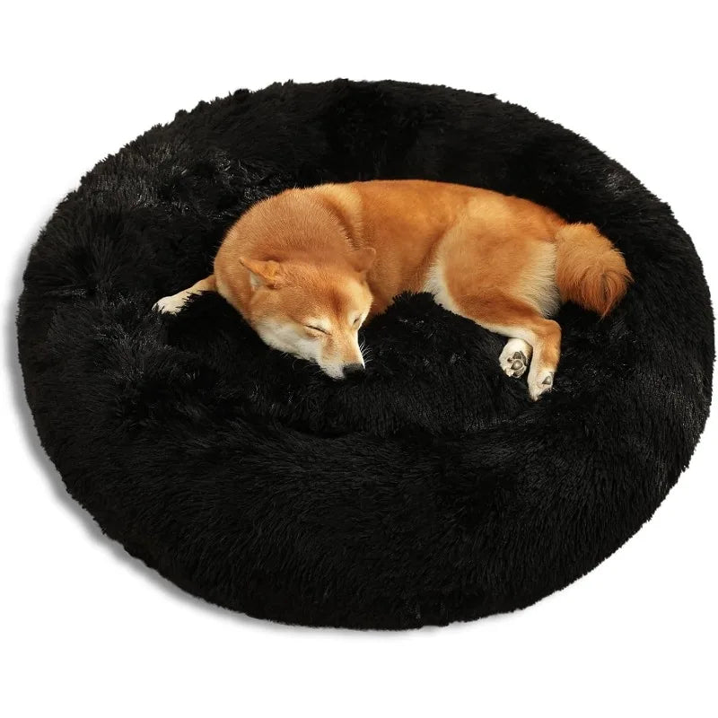 Calming Donut Dog Bed for Small to Large Breeds