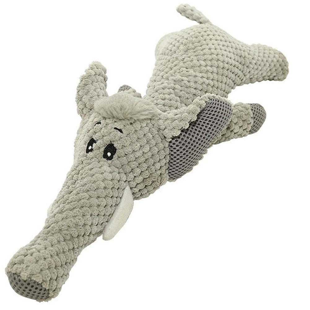 Cute Plush Dog Toy Squeak Squeaky Cartoon Puppy Chew Toy