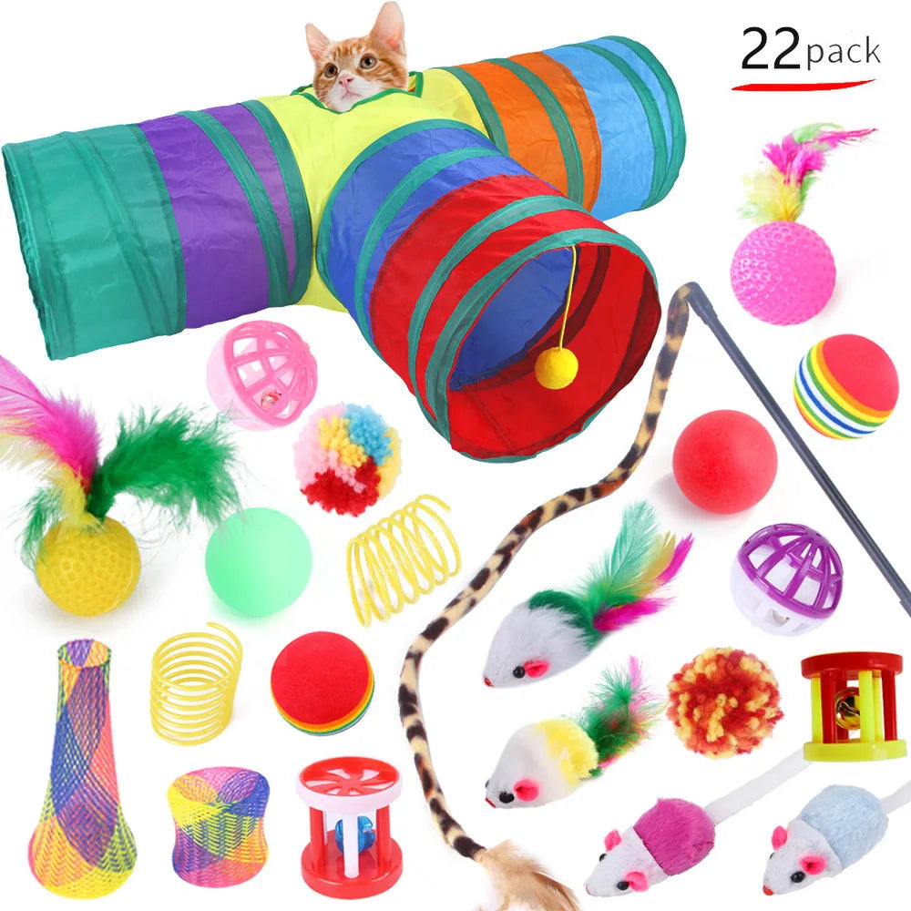 DualPet Kitten Toys Variety 20 Piece Cat Toy Set For Cats
