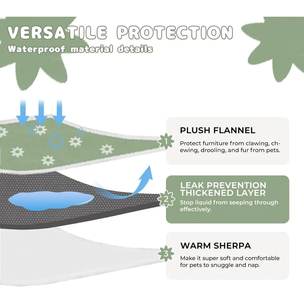 Waterproof Fleece Dog Blanket Washable