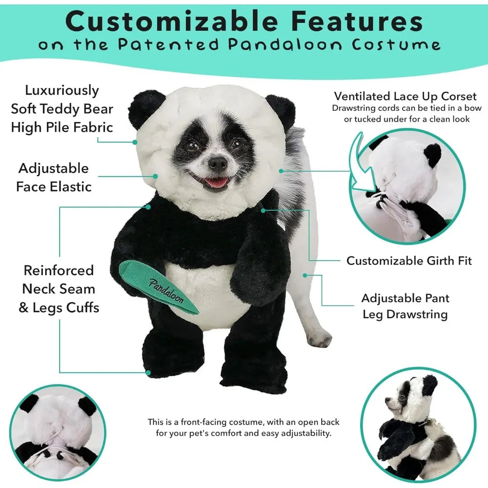 Pandaloon Dog Halloween Costume - As Seen on Shark Tank - Patented - Funny Costume with Arms for Small and Medium Dogs and Cats