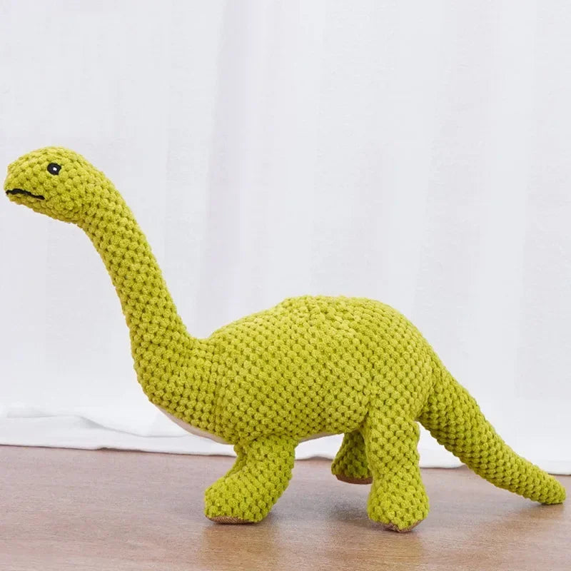 Hign-concerned Squeaky Plush Dog Toys Lion Dinosaur