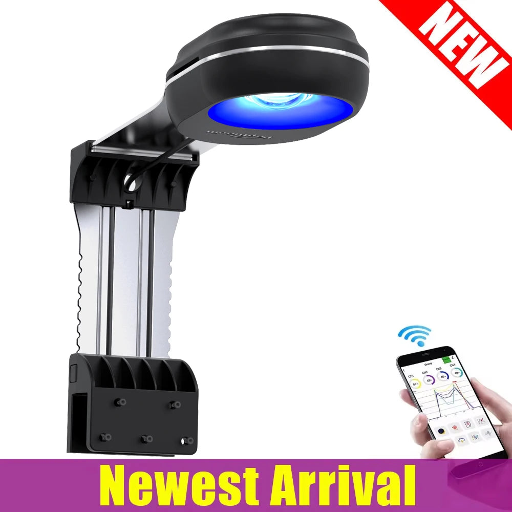 PopBloom Nano WiFi 60W Aquarium Light for Corals and Fish