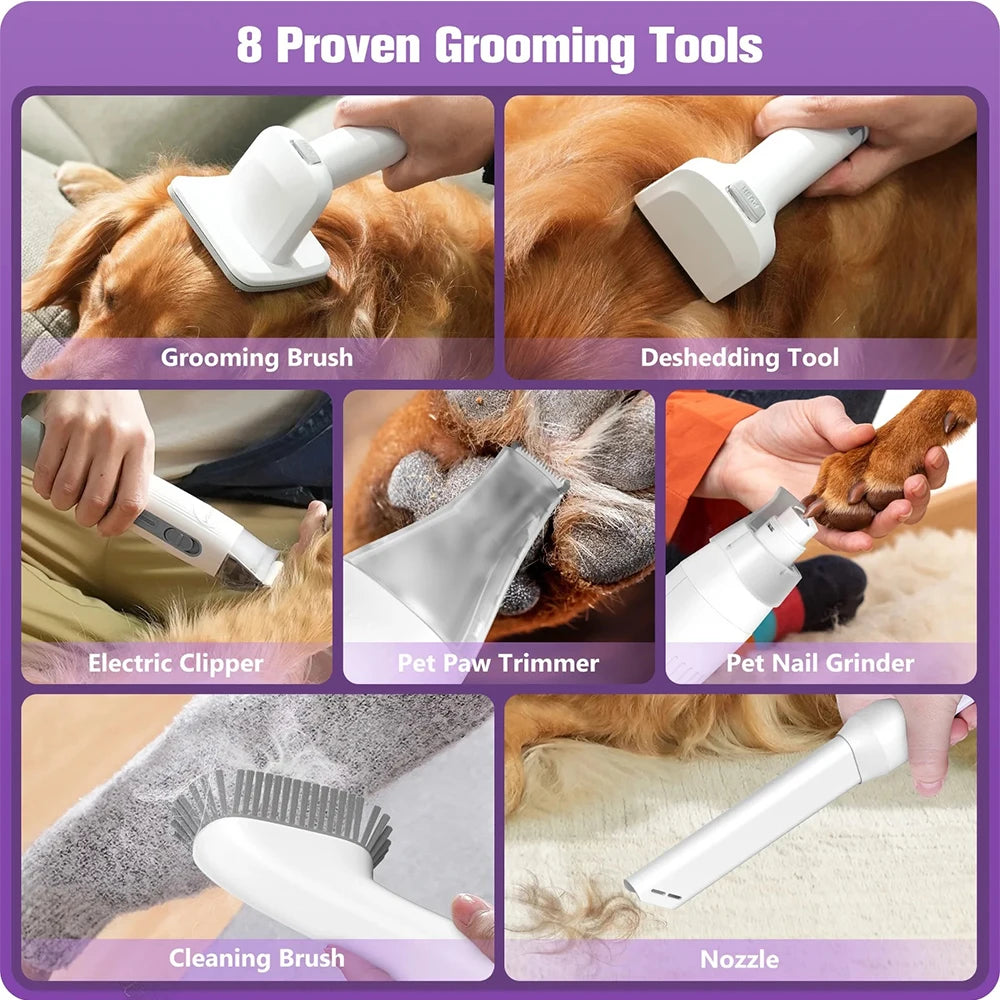 Homeika Pet Grooming Kit with Vacuum and Nail Grinder