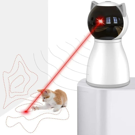 Automatic Random Trajectory Laser Cat Toy for Indoor Fun
