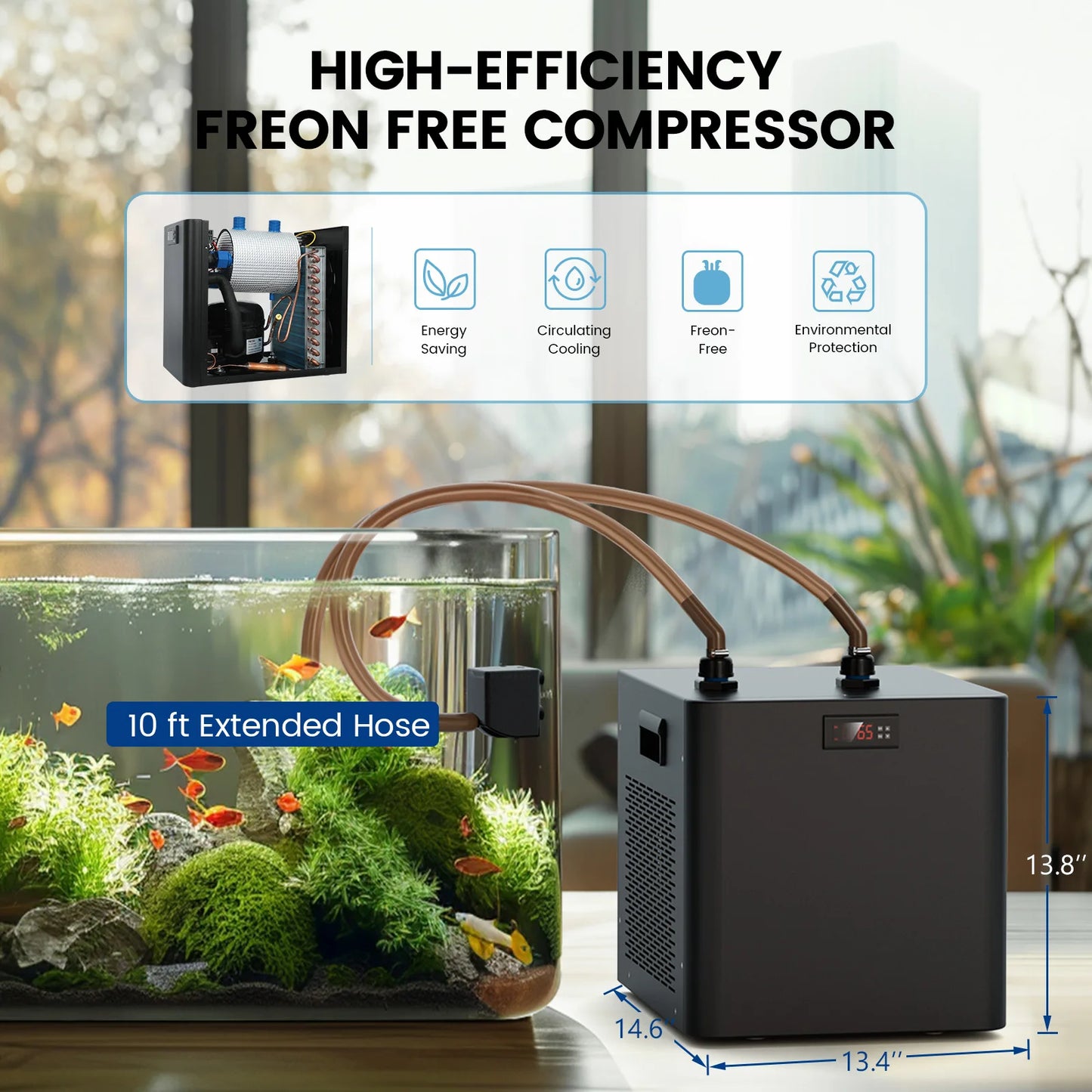 500L Aquarium Chiller for Hydroponics and Aquatic Life