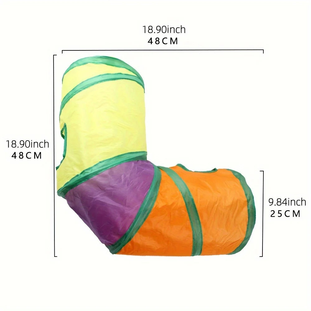 CN Zhejiang Premium Cat Tunnels Pack Four Durable Suede