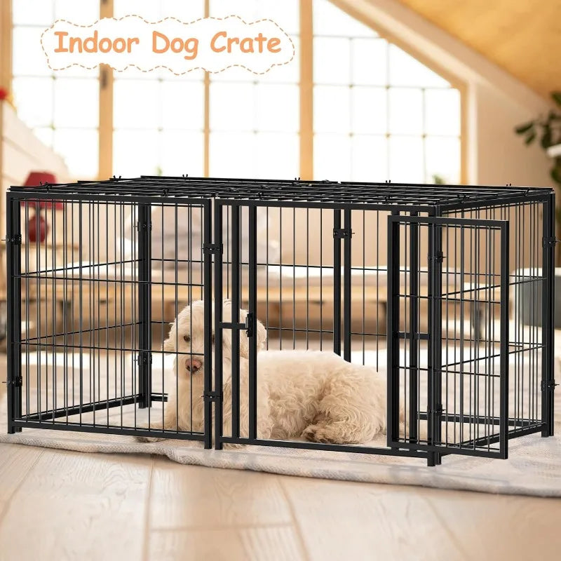 Small Dog Crate Indoor Kennel Heavy Duty Pet Cage 24 Inch