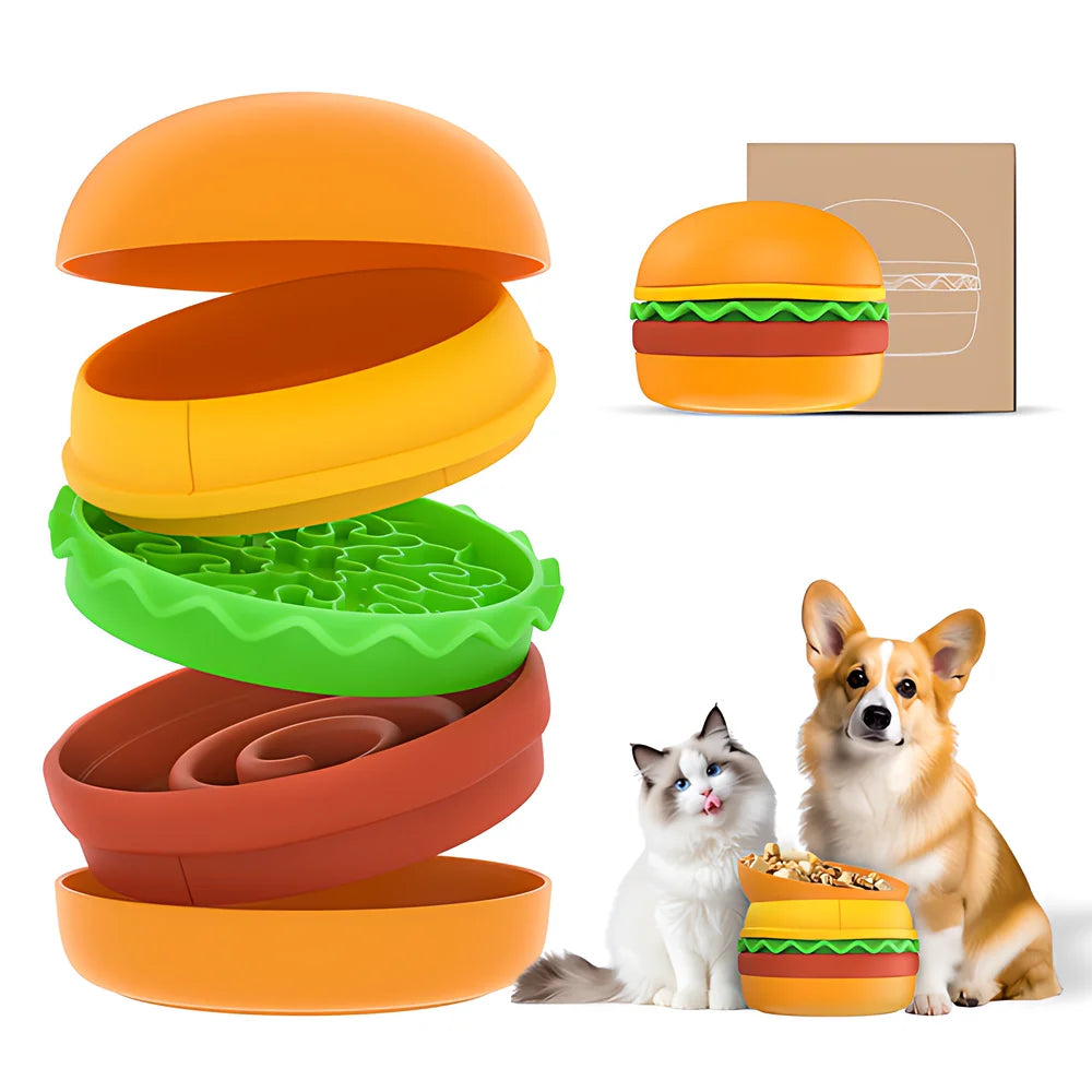 Hign-concerned Five in One Pet Bowls Set Tilted Elevated