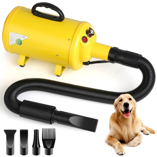 Dog Hair Dryer 3.8HP 2800W Pet Grooming Blower With Heat And Adjustable Speed