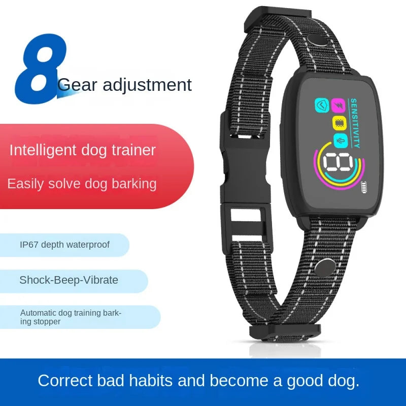 LISMD Dog Training Collar Anti Barking Stop Device Waterproof