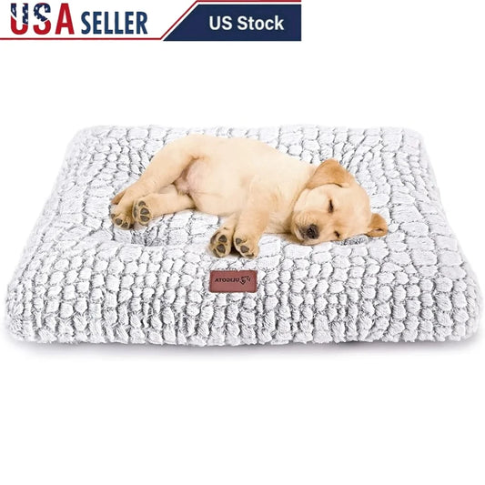 Soft Fluffy Dog Bed Cushion For Small Pets 24x18 Inches