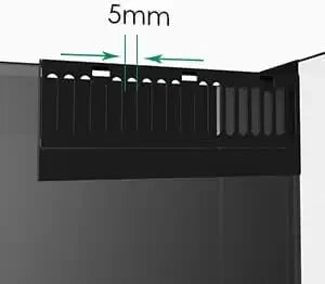 XMSJ Ultraclear Rimless LowIron Aquarium Tank Rear FiltrationModule System Premium