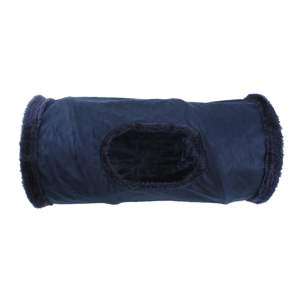 Collapsible Cat Suede Tunnel Multiway Hide Toy for Pets