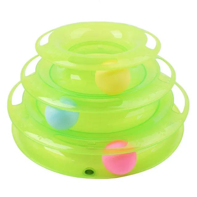 Three Levels Cat Intelligence Toy Puzzle Amusement Tower