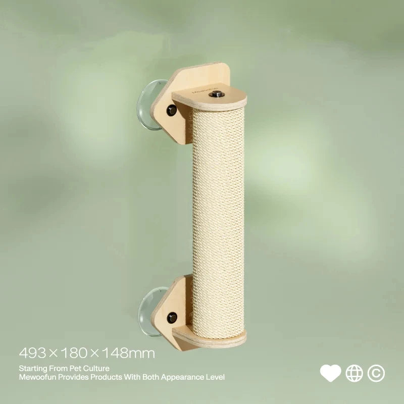 MEWOOFUNCN Cat Window Perch Hammock With Climbing Steps And Scratching Post