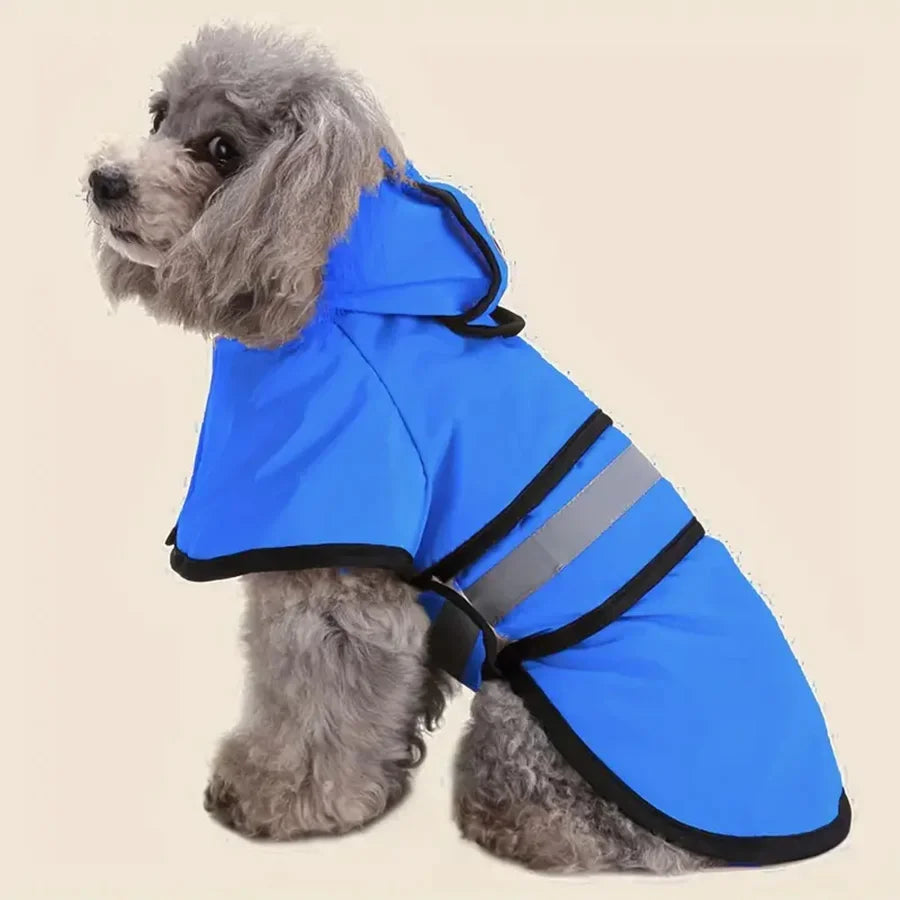 High Concerned Dog Raincoat Waterproof Adjustable Windproof Outdoor Coat