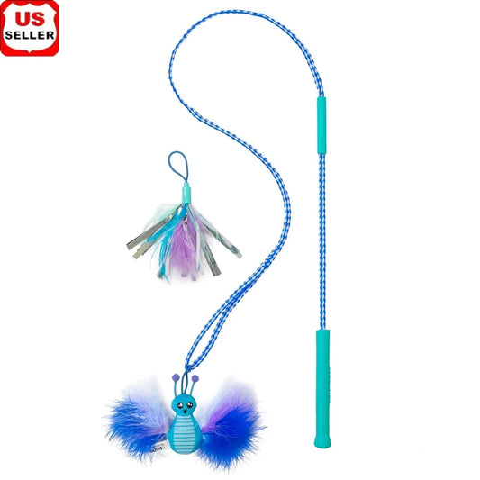 Fujian Tail Teaser Cat Wand Interactive Feather Toy For Cats