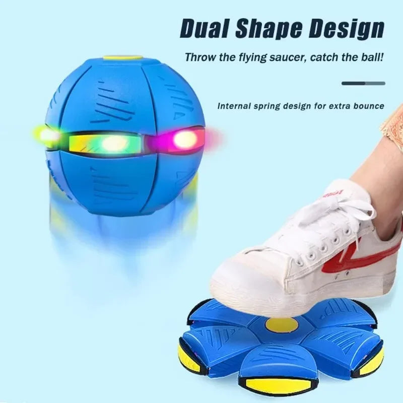 Hign-concerned UFO Flying Saucer Ball Dog Toy