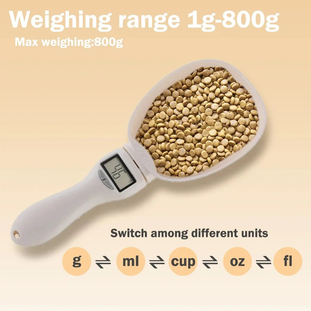 Hign-concerned Digital Pet Food Measuring Scoop Electronic Spoon Scale With LED Display