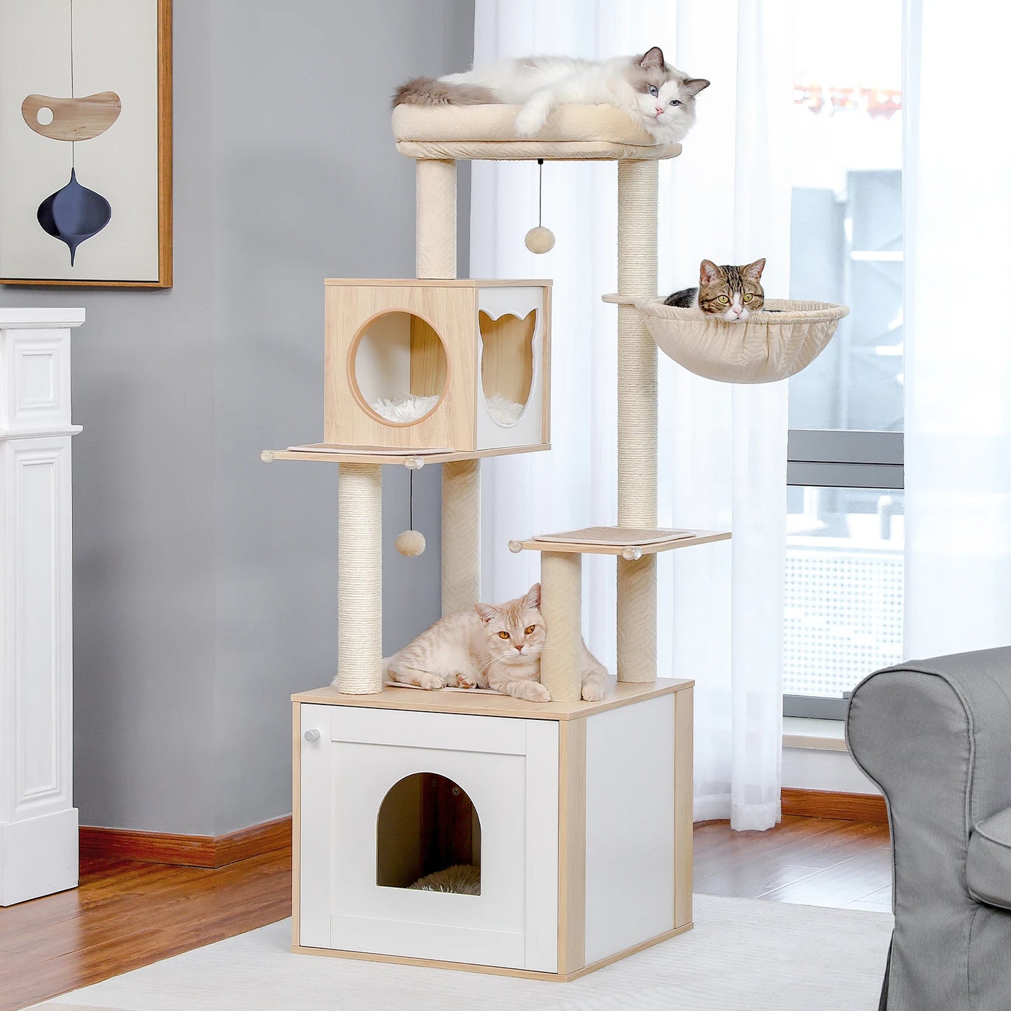 PAWZ Road Multi Level Cat Tree Indoor Tower