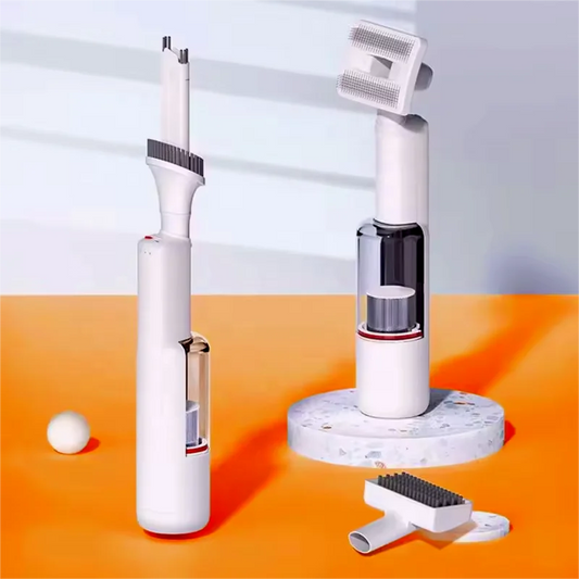 Pet Grooming Vacuum Cleaner Brush Kit for Dogs and Cats